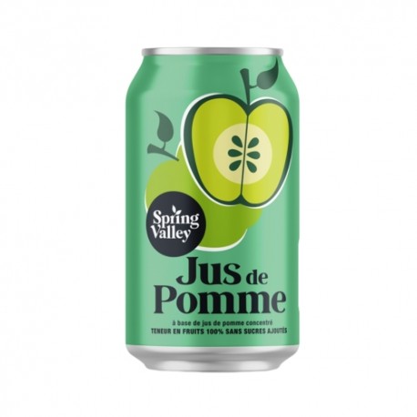 Jus de pomme 100% canette 33cl CT de 24 canettes