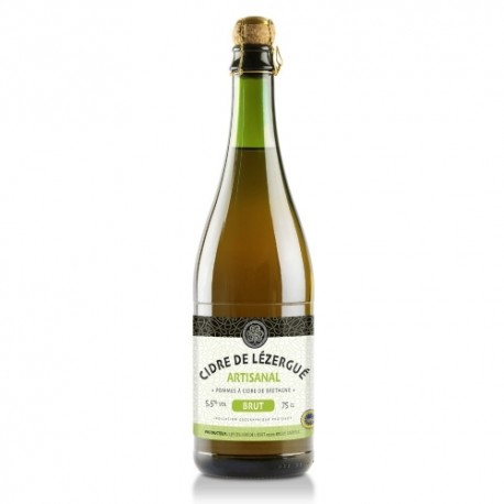 Cidre artisanal Brut Lézergué bouteille 75cl