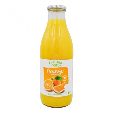 Pur jus d'orange du Brésil bouteille 1L