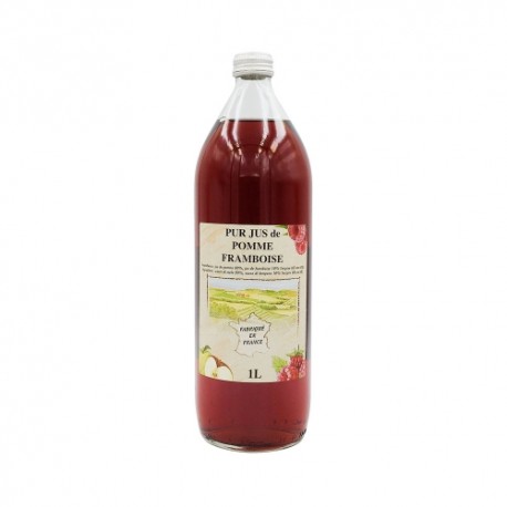 Pur jus de pomme framboise bouteille 1L