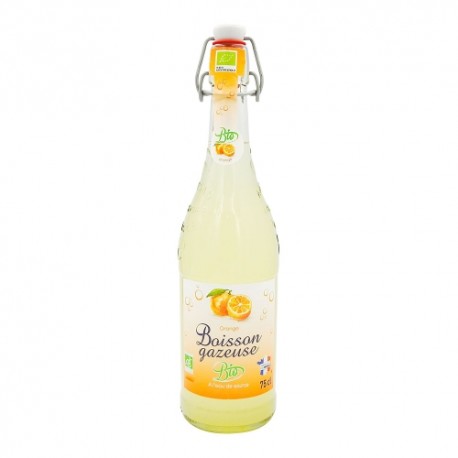 Boisson gazeuse goût orange BIO bouteille 75cl