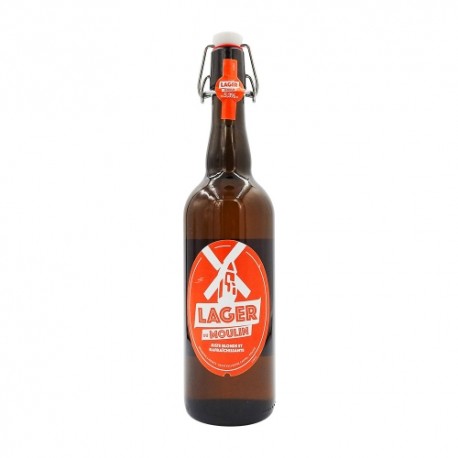 Bière blonde Lager du moulin bouteille 75cl