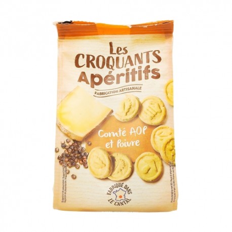 BISCUITS CROQUANTS COMTE AOP ET POIVRE 100GR