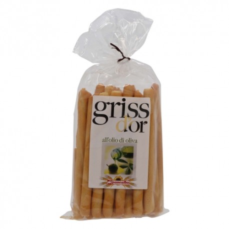 CARTON DE 11 PAQUETS GRESSINS A L'HUILE D'OLIVE GRISS D'OR 250GR