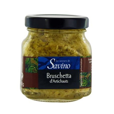 CARTON DE 12 BRUSCHETTA D'ARTICHAUTS SAVINO 140GR