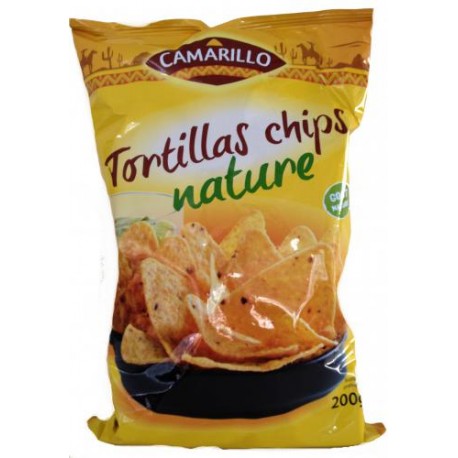 CARTON DE 22 SACHETS DE TORTILLA CHIPS NATURE 200GR CAMARILLO