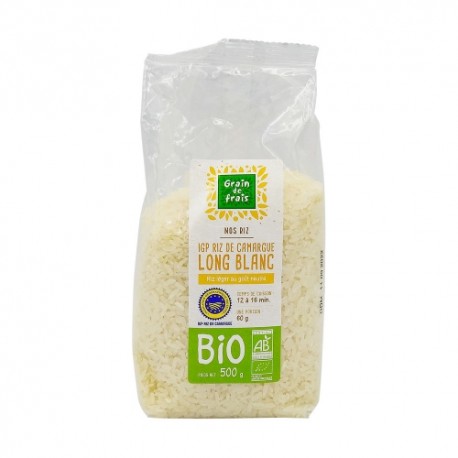 CARTON DE 12X1KG RIZ LONG BLANC DE CAMARGUE IGP BIO