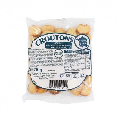 CARTON DE 20 SACHETS CROUTONS GOUT AIL 75GR