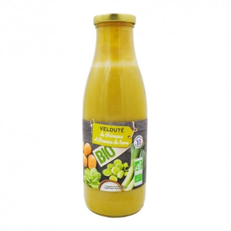 CARTON DE 6 VELOUTE POIREAUX POMMES DE TERRE BIO 73CL