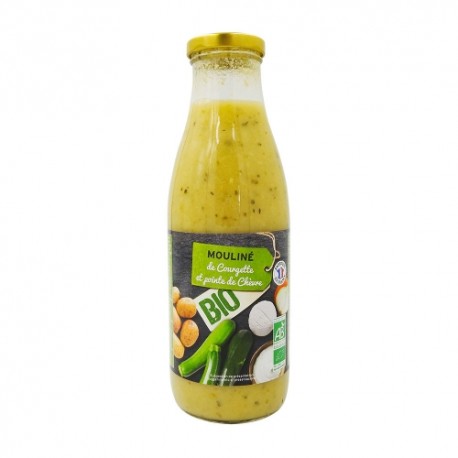 CARTON DE 6 MOULINE DE COURGETTE ET CHEVRE BIO 73CL