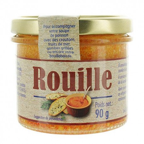 CARTON DE 12 POTS SAUCE ROUILLE 90GR