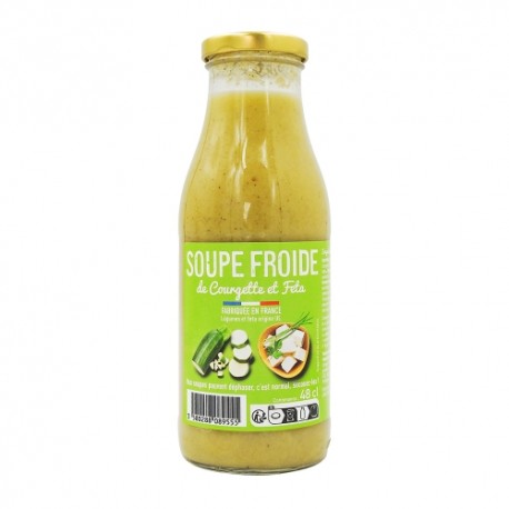 CARTON DE 6 SOUPE FROIDE COURGETTE ET FETA 3% 48CL