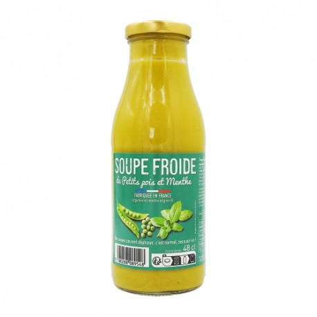 CARTON DE 6 SOUPE FROIDE PETIT POIS ET MENTHE 48 CL