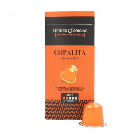 CARTON DE 30 BOITES CAFE COPALITA ROND 2/5 10 CAPSULES 55GR