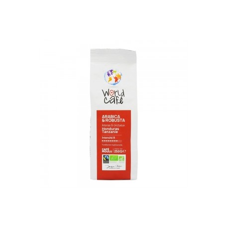 CARTON DE 24 SACHETS 250GR CAFE MOULU BIO HONDURAS TANZANIE