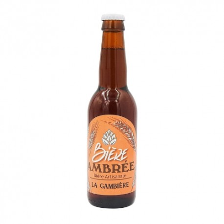 CARTON DE 24 BIERES AMBREES GAMBIERE LA CHOULETTE 33CL