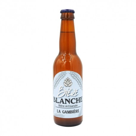 CARTON DE 24 BIERES BLANCHES GAMBIERE LA CHOULETTE 33CL