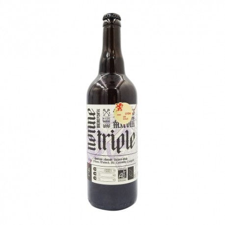 CARTON DE 6 BIERE TRIPLE NONNE BIO 75CL