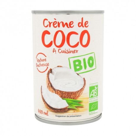 CARTON DE 12 BOITES CREME DE COCO BIO 400ML