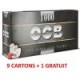 LOT DE 10 CARTONS OCB DE 10 BOITES DE 1000 TUBES