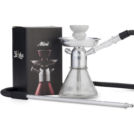 MINI SHISHA DE LUXE ARGENT 20 CM