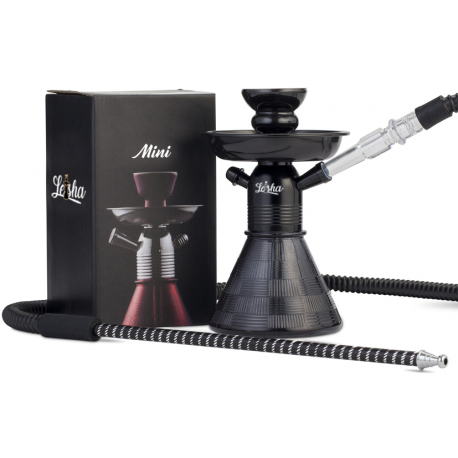 MINI SHISHA DE LUXE NOIRE 20 CM