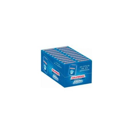 BOITE DE 20 ETUIS HOLLYWOOD DRAGEE MENTHOL