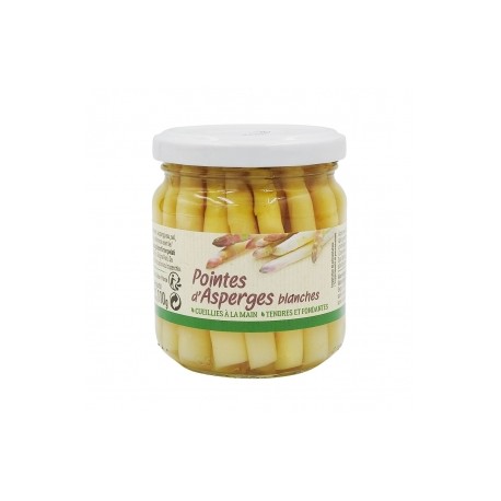 CARTON DE 12 BOCAUX POINTES ASPERGES BLANCHES 212ML