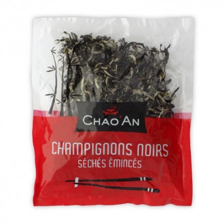 CARTON DE 50 SACHETS CHAMPIGNONS NOIRS SECHES EMINCES 80GR CHAO AN