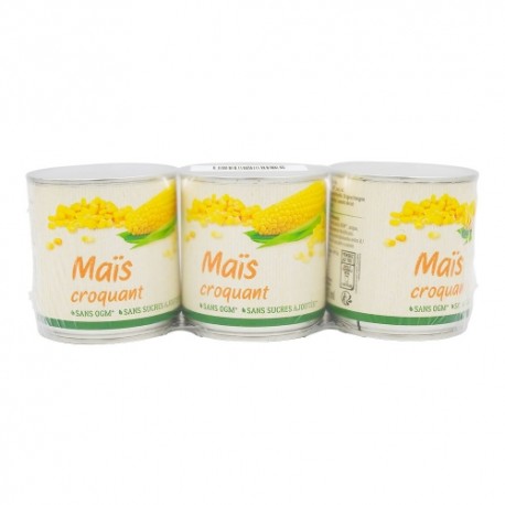 CARTON DE 8 LOTS DE 3 BOITES DE 140GR MAÏS CROQUANT