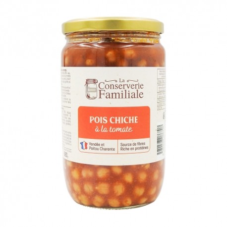 CARTON DE 6 POIS CHICHES A LA TOMATE 680 GR FRANCE