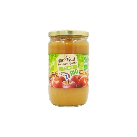 CARTON DE 6 POTS PUREE DE POMME BIO 680 GR FRANCE