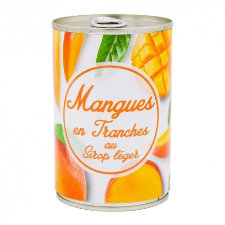 CARTON DE 24 POTS MANGUE AU SIROP 425 GR