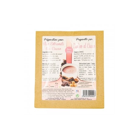 CARTON DE 25 SACHETS FLAN CHOCOLAT NATUREL 50 GR