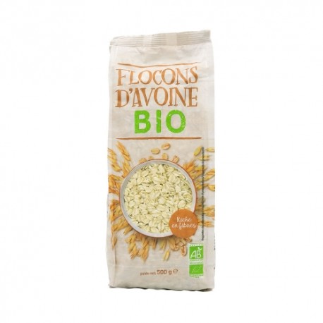 CARTON DE 6 BOITES FLOCONS D'AVOINE BIO 500 GR