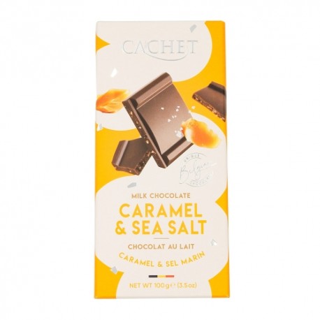 CARONDE 12 TABLETTES CHOCOLAT LAIT CARAMEL/FLEUR DE SEL 100 GR