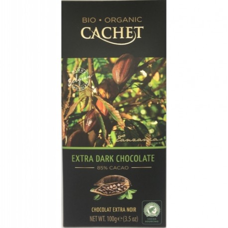 CARTON DE 12 TABLETTES CHOCOLAT NOIR BIO TANZANIE 85% CACAO 100 GR