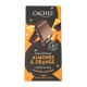 CARTON DE 12 TABLETTES CHOCOLAT NOIR ORANGE ET AMANDES 100 GR