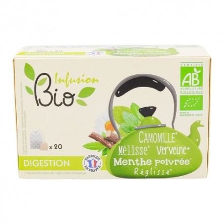 CARTON DE 15 BOITES INFUSION DIGESTION BIO 20 SACHETS