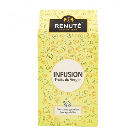 CARTON DE 20 BOITES INFUSION FRUITS DU VERGER 20 SACHETS