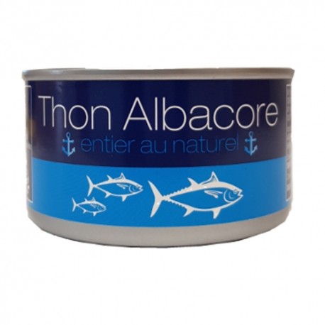 CARTON DE 48 BOITES THON AU NATUREL ALBACORE 1/4 140 GR