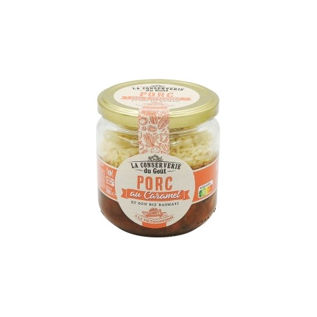 CARTON DE 6 POTS PORC SAVEUR CARAMEL 300 GR