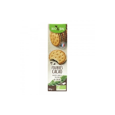 CARTON DE 12 SACHETS BISCUITS FOUREES CACAO BIO 185 GR