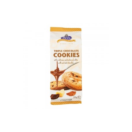 CARTON DE 12 SACHETS COOCKIE TRIPLE CHOCOLAT 200 GR