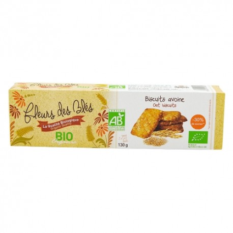 CARTON DE 12 BOITES BISCUITS AVOINE BIO 130 GR