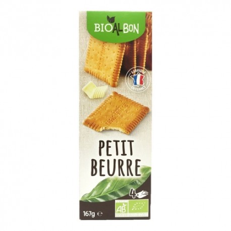 CARTON DE 12 BOITES BISCUITS PETIT BEURRE BIO 167 GR