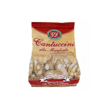 CARTON DE  12 SACHETS BISCUITS CANTUCCINI AUX AMANDES 250 GR