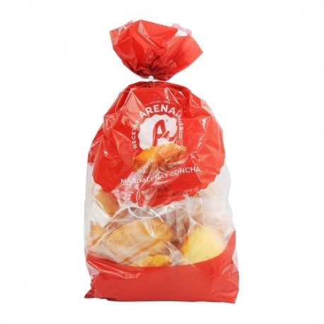 CARTON DE 6 SACHETS MADELEINES EMBALEES ARENAS 475 GR