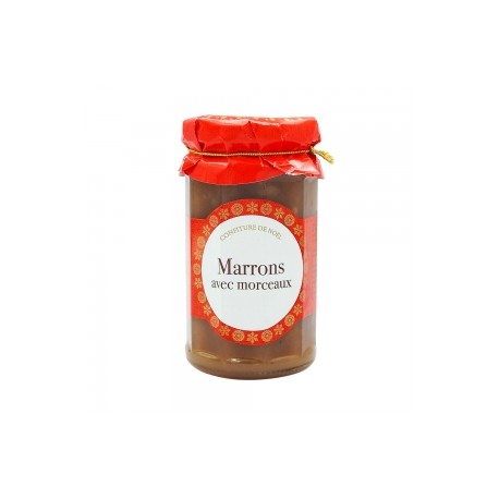 CARTON DE 6 POTS CONFITURE DE MARRONS AVEC MORCEAUX 270 GR