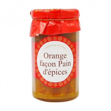 CARTON DE 6 POTS CONFITURE ORANGE ET PAIN D'EPICE 265 GR